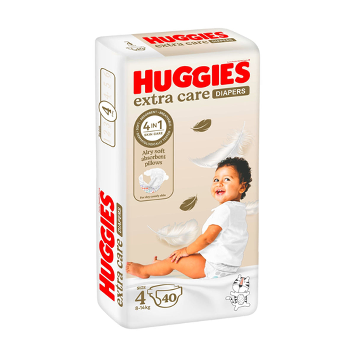 Huggies Extra Care Size 4 (8-14 Kg) 40 Diapers